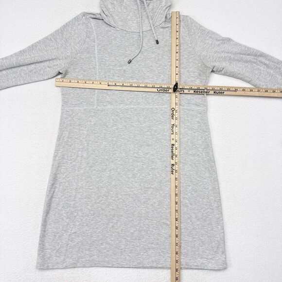 J Jill Pure Jill Cowl Neck Dress Size‎ Large Gray Jersey Casual Pullover Shift - Picture 7 of 9